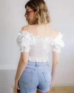 Shorts in denim sfrangiato – CY3001