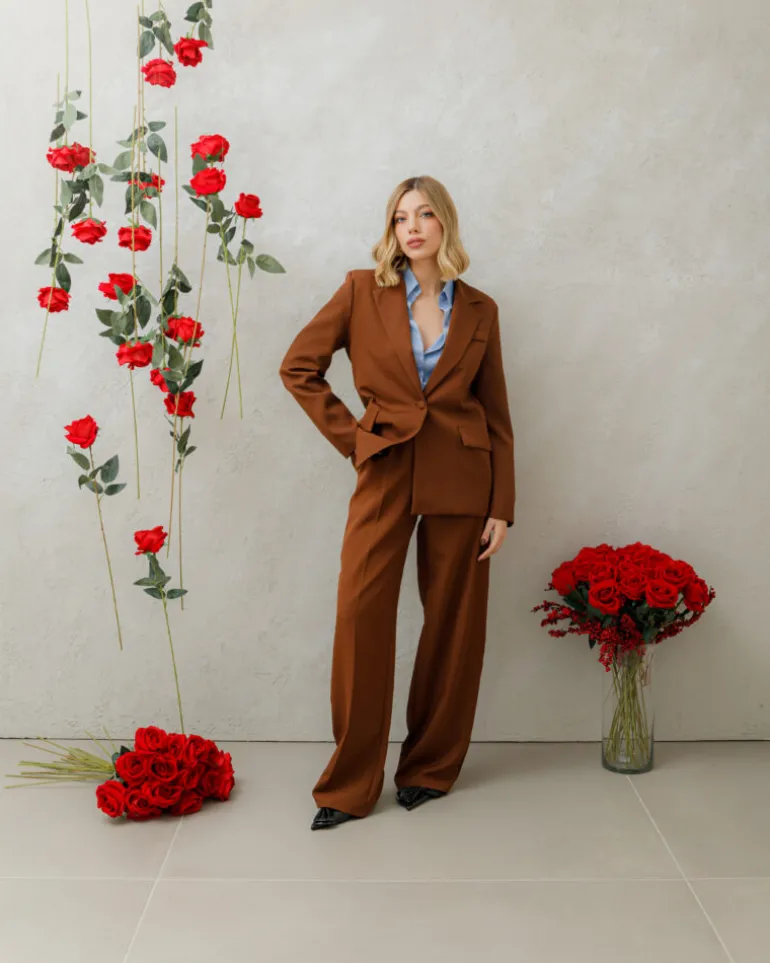 Tailleur sartoriale MARRONE- 6384