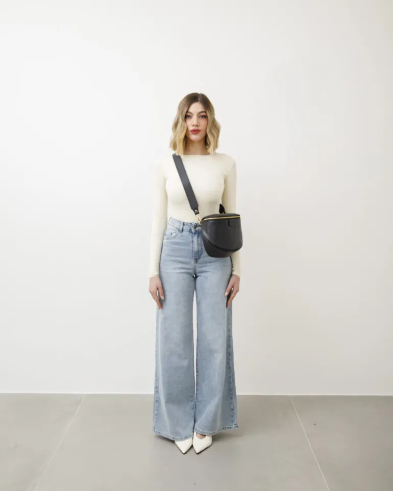Tracolla in pelle MARRONE – LOVING BAGS