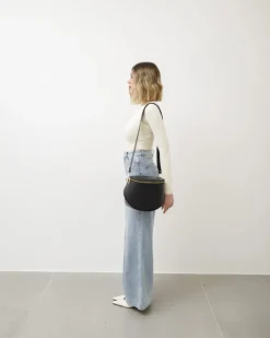Tracolla in pelle MARRONE – LOVING BAGS