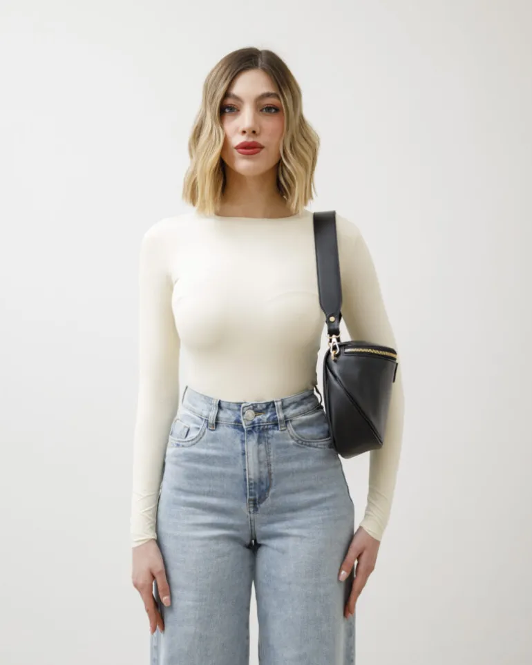 Tracolla in pelle MARRONE – LOVING BAGS