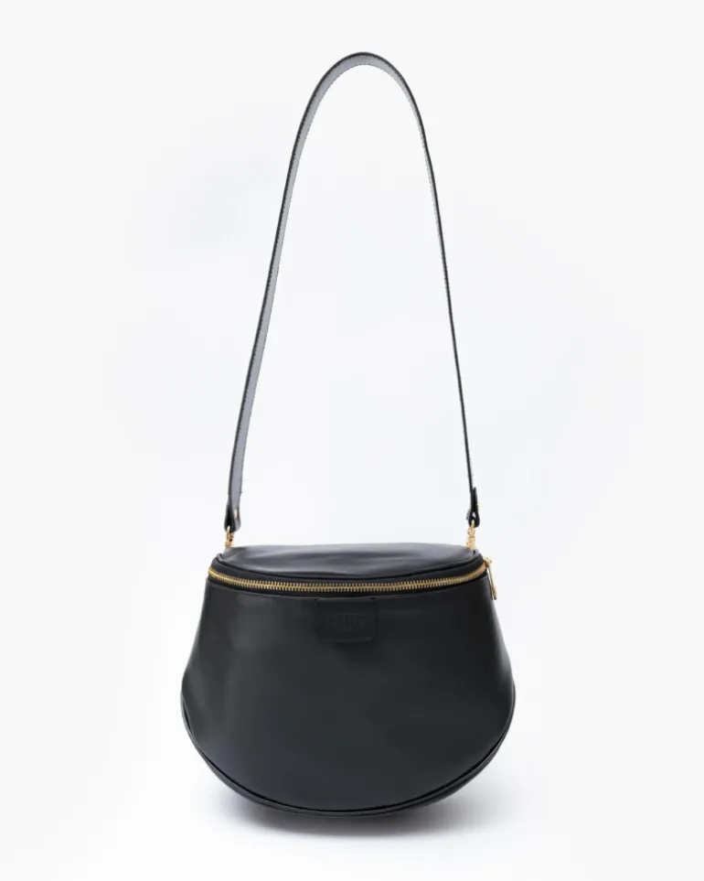 Tracolla in pelle NERA – LOVING BAGS