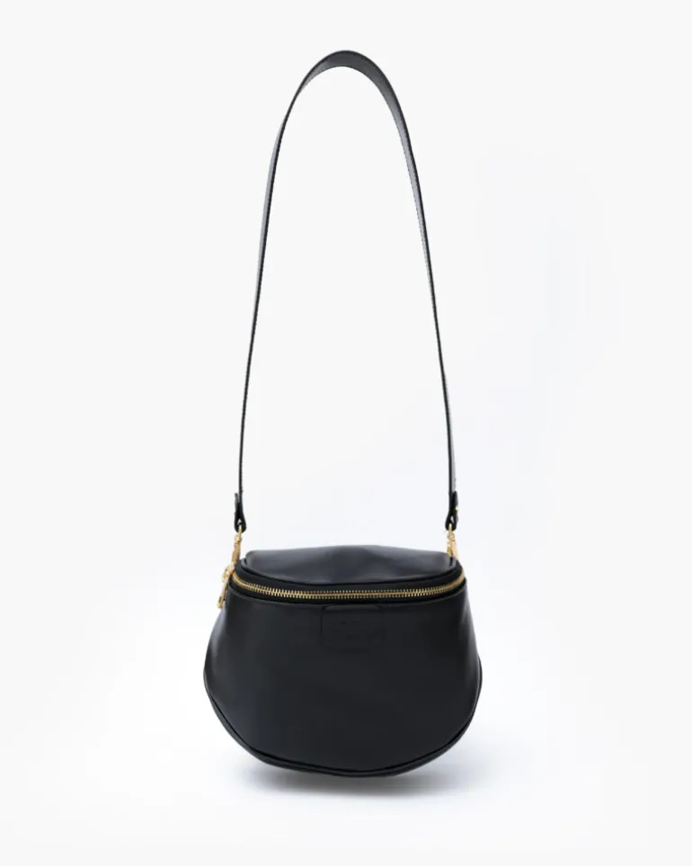 Tracolla in pelle NERA – LOVING BAGS