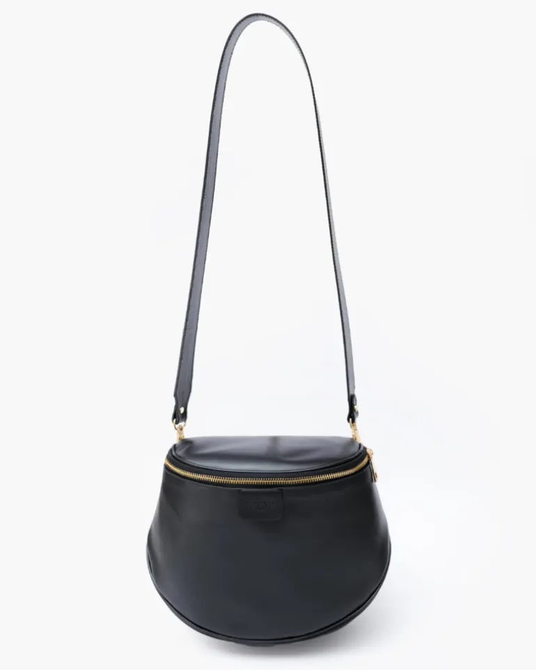 Tracolla in pelle NERA – LOVING BAGS